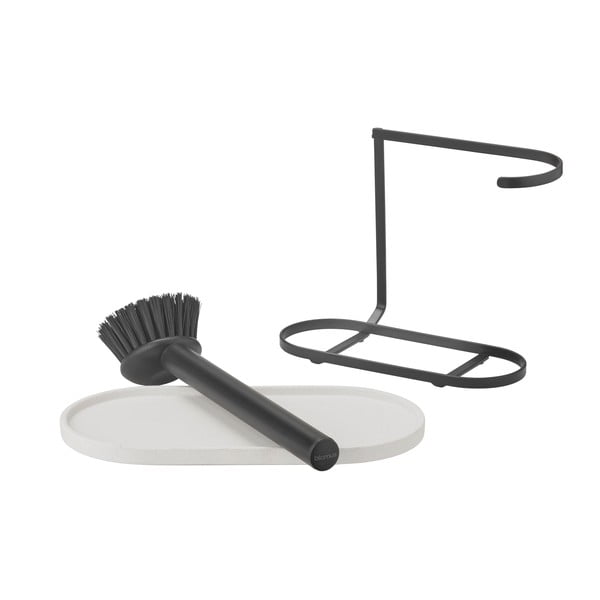 Kreminės spalvos iš betono stovas skalbimo reikmenims Dhuva – Blomus-image-3