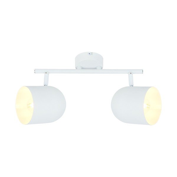 Lubinis šviestuvas baltos spalvos 38x10 cm su metaliniu gaubtu Azuro – Candellux Lighting