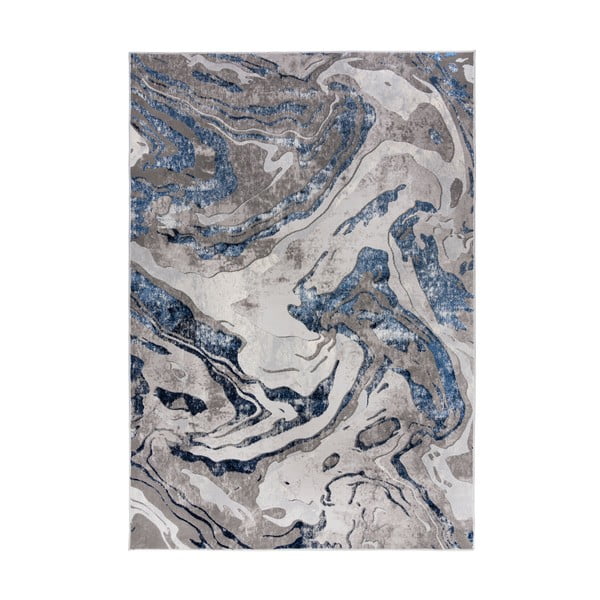 Mėlynai pilkas kilimas Flair Rugs Marbled, 160 x 230 cm