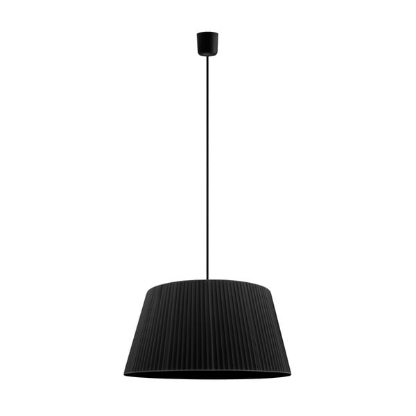 Juodas lubinis šviestuvas Sotto Luce KAMI, Ø 54 cm