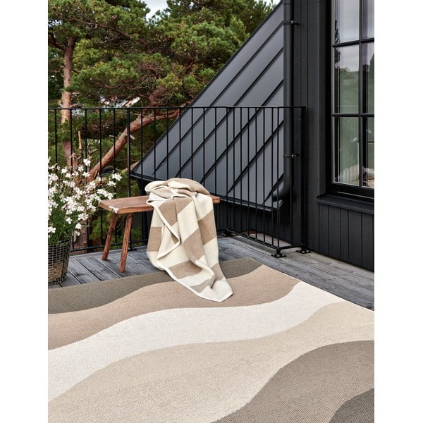 Rudos spalvos/smėlio spalvos lauko kilimas 70x300 cm Urvi Earth – Pappelina-image-1