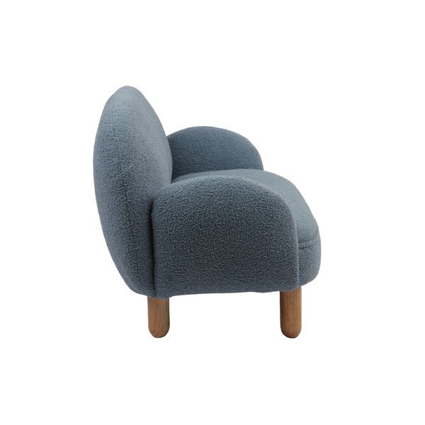 Mėlynos spalvos iš boucle vaikiškas krėslas Rocky – Vipack-image-4