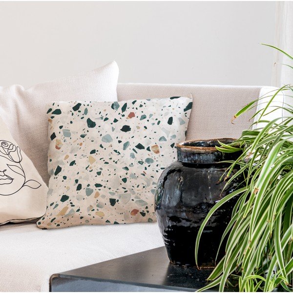 Medvilninė medvilninė Butter Kings pagalvė Venetian Terrazo, 45 x 45 cm-image-1