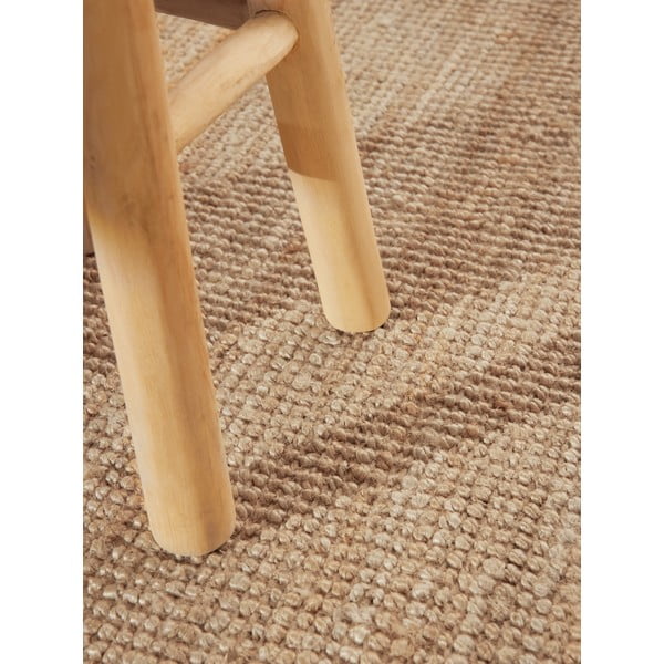 Natūralios spalvos iš džiuto apvalios formos kilimas ø 160 cm Bouclé Jaipur – Hanse Home-image-4
