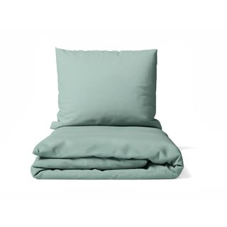 Iš mikrosatino viengulė patalynė žalios spalvos 140x200 cm Basic – Bonami Essentials