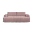 Rožinės spalvos sulankstoma/su sandėliavimo vieta sofa 251 cm Fuji – Bobochic Paris
