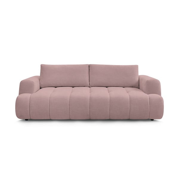 Rožinės spalvos sulankstoma/su sandėliavimo vieta sofa 251 cm Fuji – Bobochic Paris