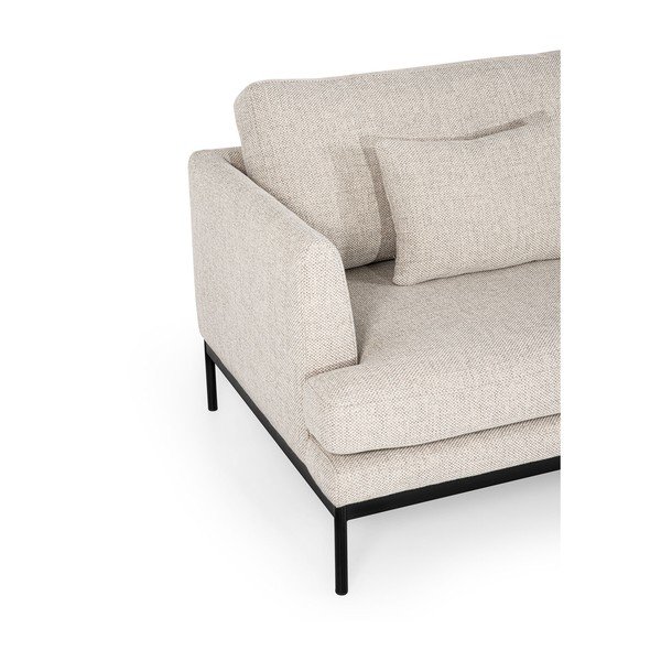Šviesios smėlio spalvos sofa Ndesign Pearl, plotis 204 cm-image-2