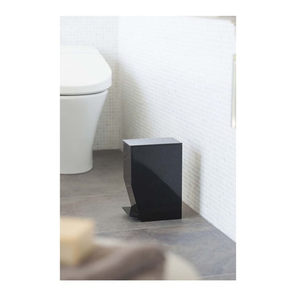Iš plastiko šiukšliadėžė juodos spalvos su pedalu 3,9 l Tower – YAMAZAKI-image-3