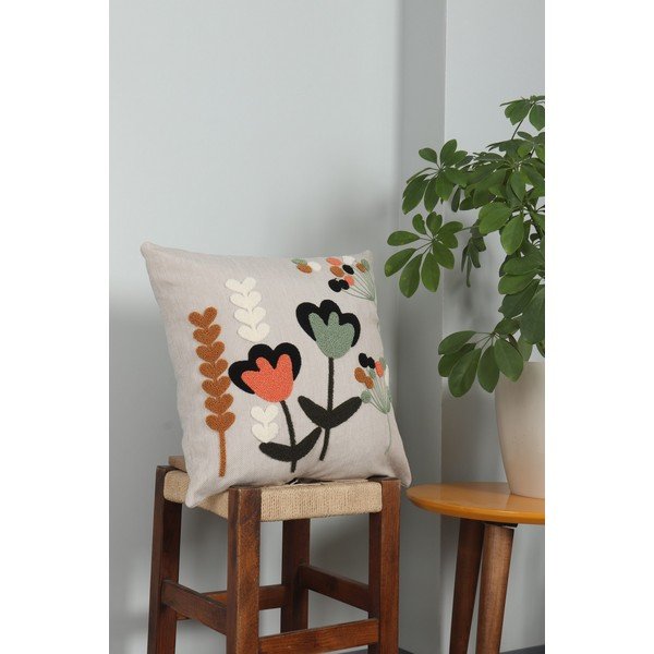 Iš lino dekoratyvinis pagalvės užvalkalas 43x43 cm Lale – Mioli Decor-image-2