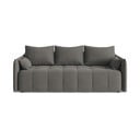 Tamsiai pilkos spalvos sulankstoma/su sandėliavimo vieta sofa 225 cm Moku – Makamii
