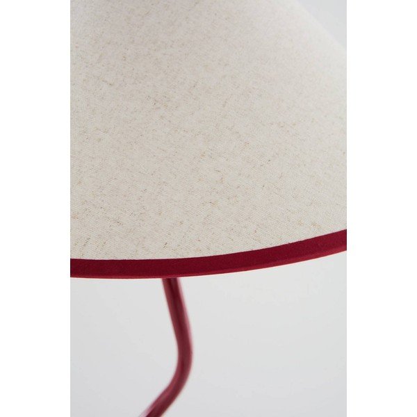Raudonos spalvos/baltos spalvos iš tekstilės pastatomas šviestuvas su pritemdymo funkcija (aukštis 148 cm) Juliet – Jotex-image-4