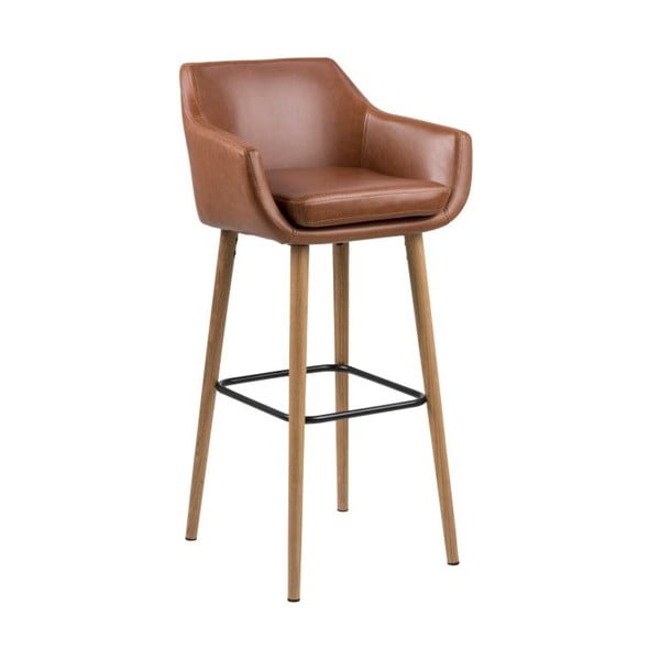 2 rudų baro kėdžių rinkinys Actona Nora