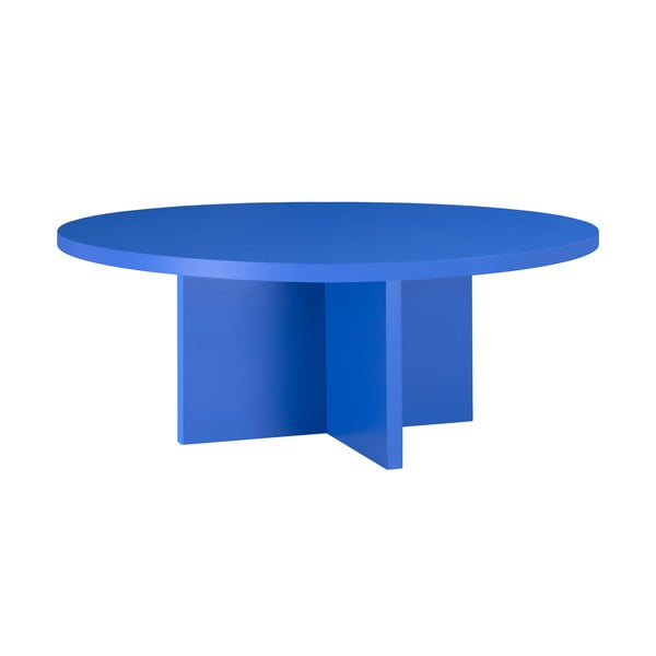 Mėlynas apvalus kavos staliukas ø 80 cm Pausa - Really Nice Things