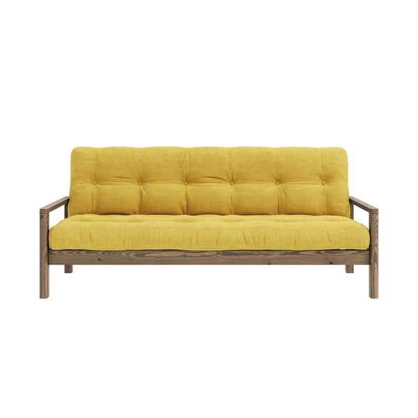 Sulankstoma sofa geltonos spalvos 205 cm Knob – Karup Design