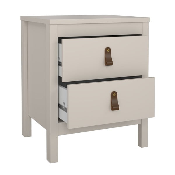 Pilkai smėlinės spalvos naktinis staliukas Madrid – Tvilum-image-2