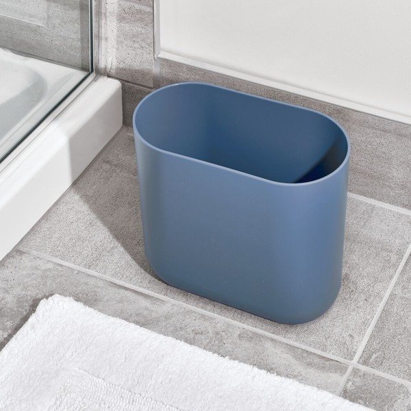 Mėlyna šiukšliadėžė iDesign Slim Cade, 6,5 l-image-1