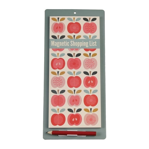 "Rex London" derliaus obuolių magnetinis pirkinių sąrašo bloknotas