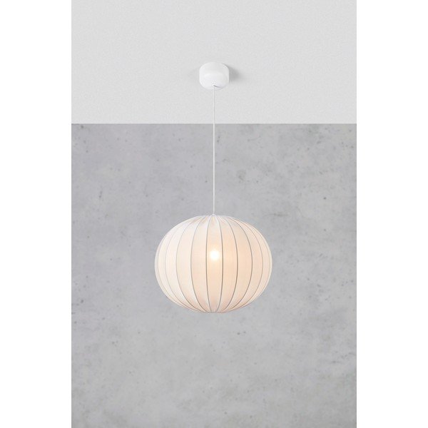 Baltos spalvos kabantis šviestuvas ø 50 cm Solia – Markslöjd-image-3