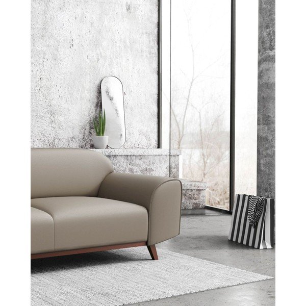 Sofa šviesiai rudos spalvos iš odos 193 cm Nesbo – MESONICA-image-3