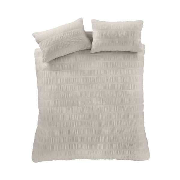 Smėlio spalvos patalynė dvigulei lovai 200x200 cm Seersucker - Catherine Lansfield