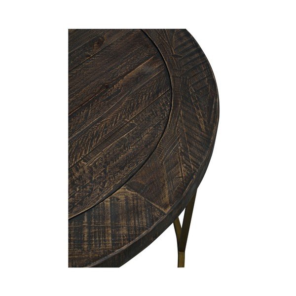 Rudas medinis kavos staliukas Rowico Dalton-image-2