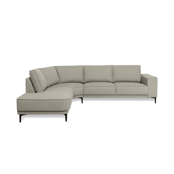 Kampinė sofa šviesiai pilkos spalvos (su kairiuoju kampu) Copenhagen – Scandic