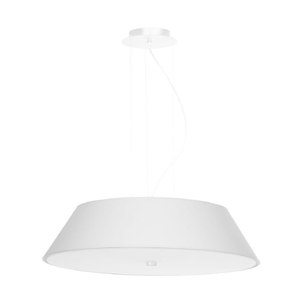 Baltas pakabinamas šviestuvas su stikliniu gaubtu ø 60 cm Hektor - Nice Lamps