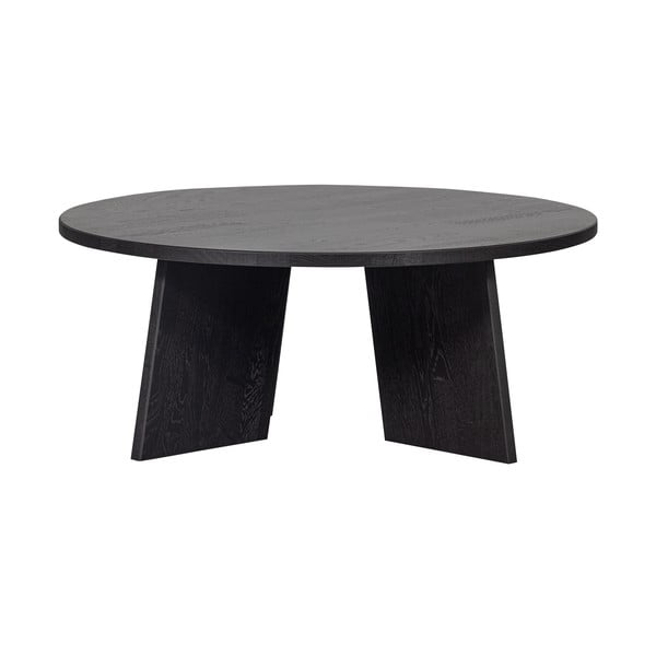 Juodos spalvos apvalios formos kavos staliukas ø 90 cm Fries – WOOOD-image-2