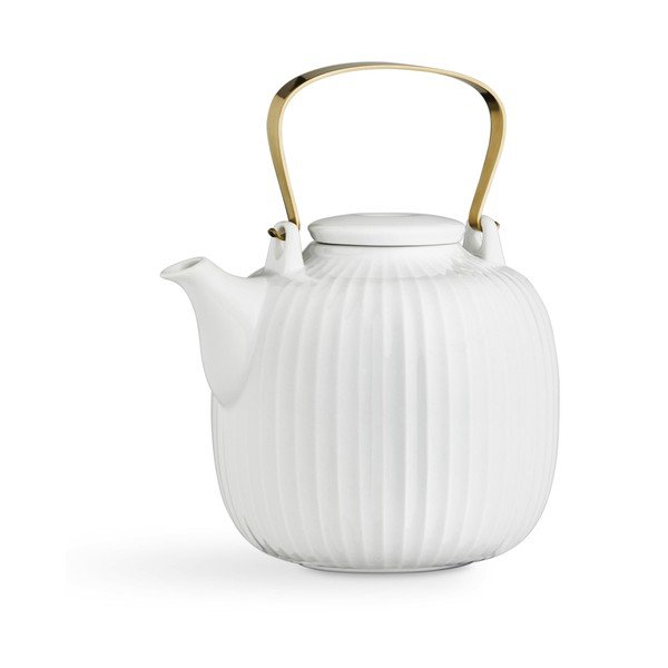 Baltas porcelianinis arbatinukas Kähler Design Hammershoi, 1,2 l