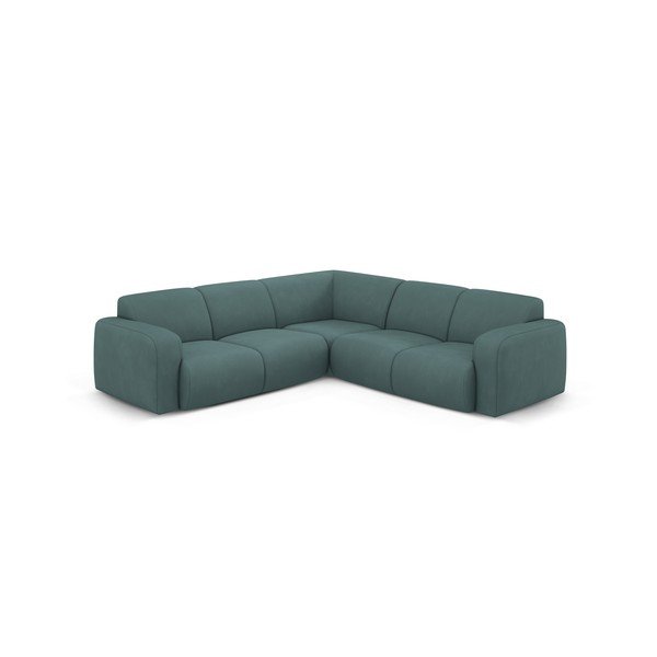 Kampinė sofa turkio spalvos (kintama/„L“ formos) Molino – Micadoni Home-image-1