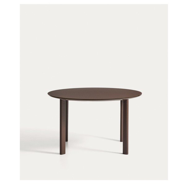 Apvalios formos sodo valgomojo stalas su stikliniu stalviršiu ø 120 cm Erice – Kave Home-image-4