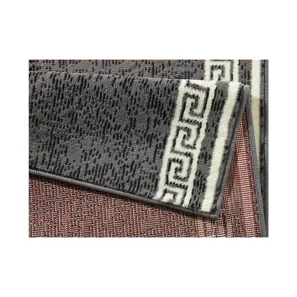Pilkas bėgikas su baltomis detalėmis "Hanse Home Ornament", 80 x 450 cm-image-2