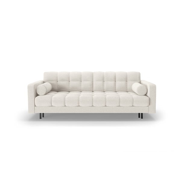 Kreminės spalvos iš boucle sulankstoma/su sandėliavimo vieta sofa 222 cm Bali – Cosmopolitan Design