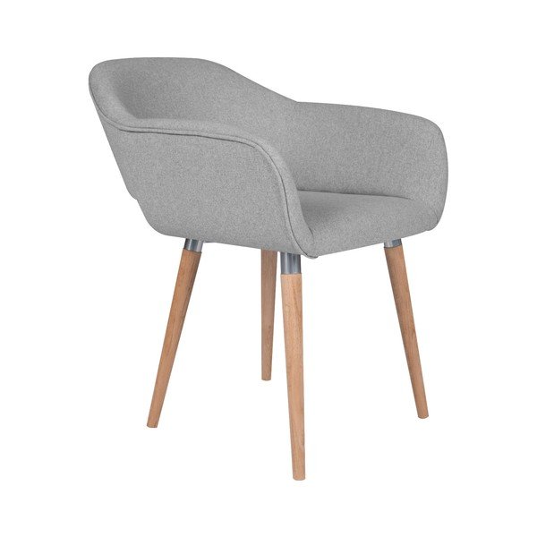 Šviesiai pilka valgomojo kėdė "Cosmopolitan Design Napoli-image-1