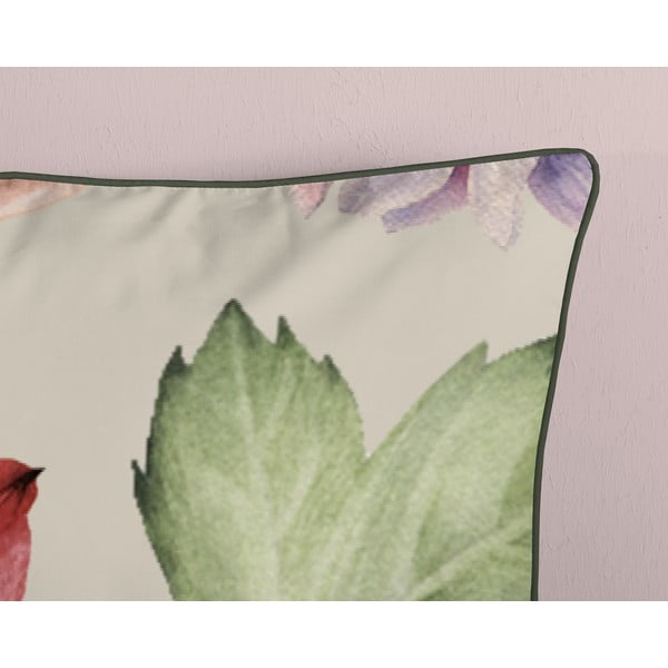 Smėlio spalvos iš satino medvilnės dvigulė/itin ilga patalynė 200x220 cm Fiori – Descanso-image-3