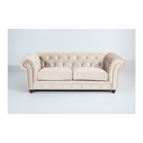"Max Winzer Orleans Velvet" kreminė sofa, 216 cm