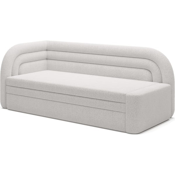 Kreminės spalvos iš boucle sulankstoma/su sandėliavimo vieta sofa su kairiuoju kampu 223 cm Fabillo – ELTAP-image-2