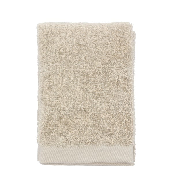 Smėlio spalvos iš frote audinio iš medvilnės rankšluostis 50x100 cm Comfort – Södahl