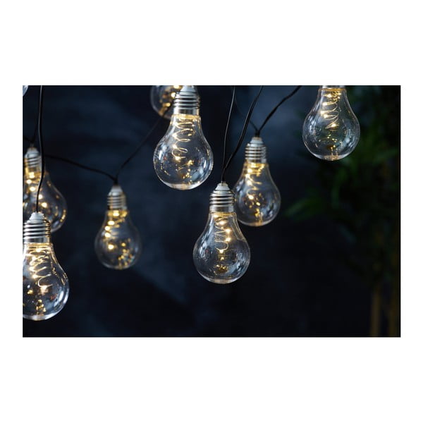 Balta saulės energija veikianti lauko LED girlianda Star Trading Glow, ilgis 1,9 m-image-2