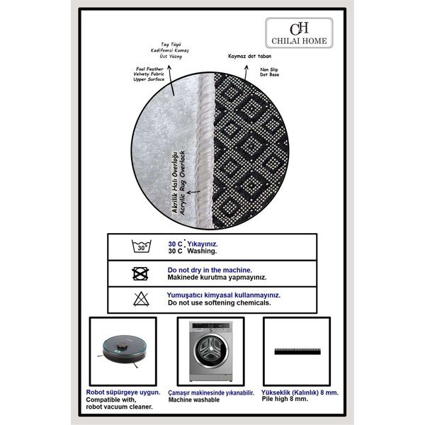 Žalios spalvos vonios kilimėlis 60x100 cm Aleas – Foutastic-image-2