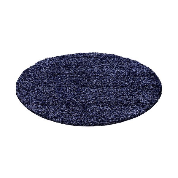 Tamsiai mėlynos spalvos apvalios formos kilimas ø 120 cm Life – Ayyildiz Carpets