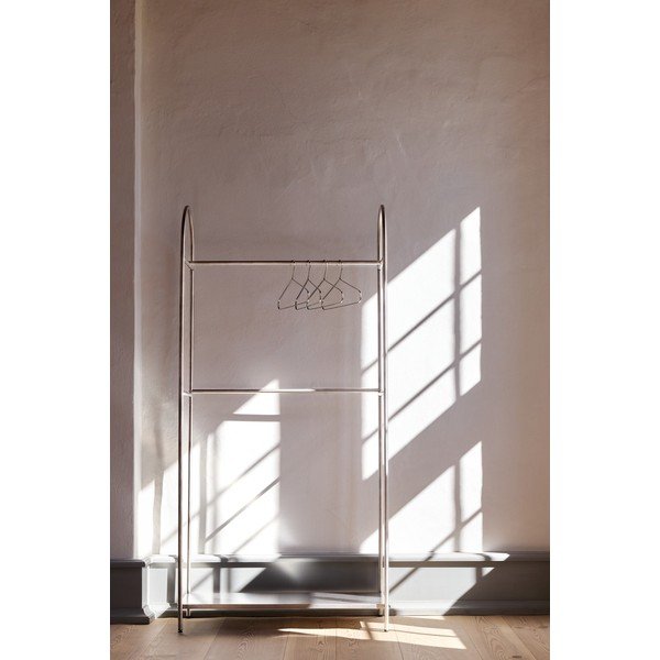 Matinės sidabrinės spalvos iš metalo drabužių kabykla 92x186x39 cm Arch – Mette Ditmer Denmark-image-1