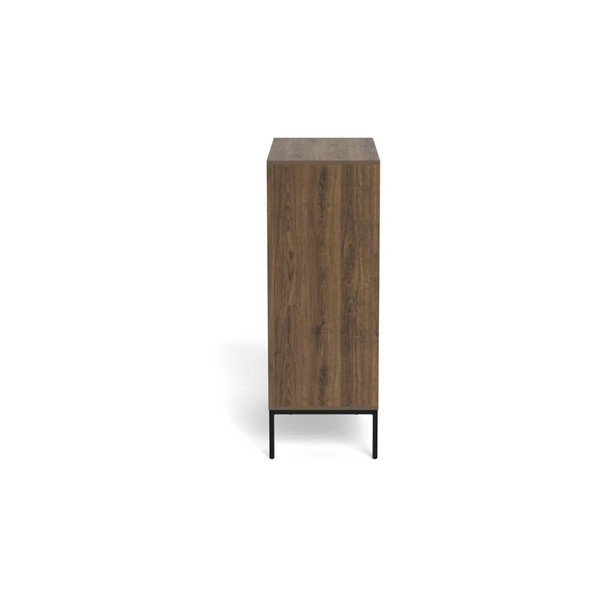 Tamsios natūralios spalvos šoninė spintelė iš ąžuolo 80x110x40 cm Palmdale – Actona-image-3