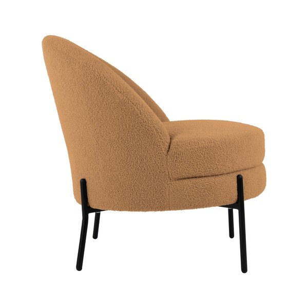 Iš boucle krėslas šviesiai rudos spalvos Noble – Leitmotiv-image-3