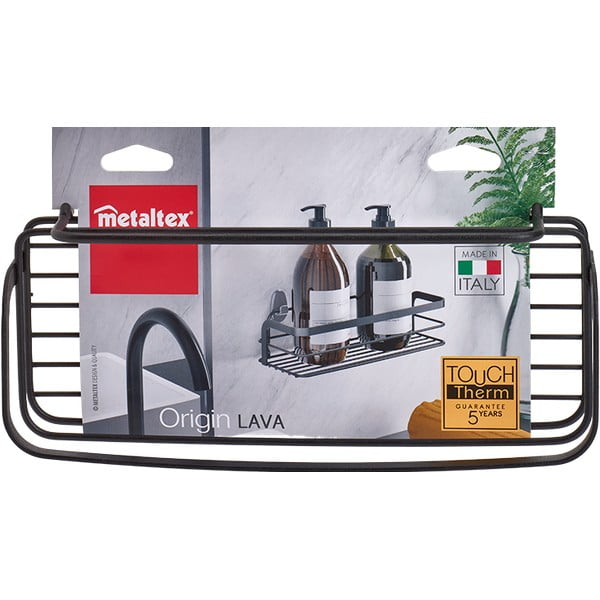 Juoda vonios lentyna Metaltex Origin Lava-image-2