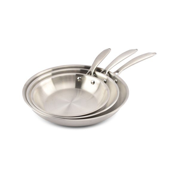 Keptuvės iš nerūdijančio plieno 3 vnt. ø 29,5 cm Blaze – Salt&Pepper