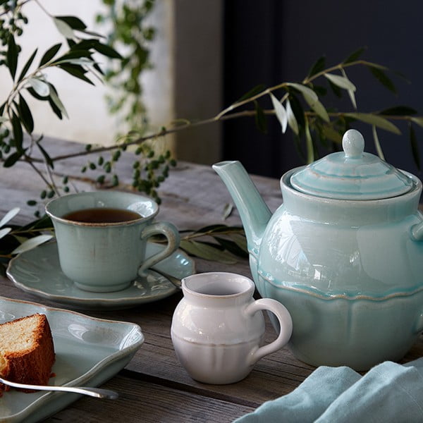 Iš akmens masės arbatinukas mėlynos spalvos/turkio spalvos 1,35 l Alentejo – Costa Nova-image-1