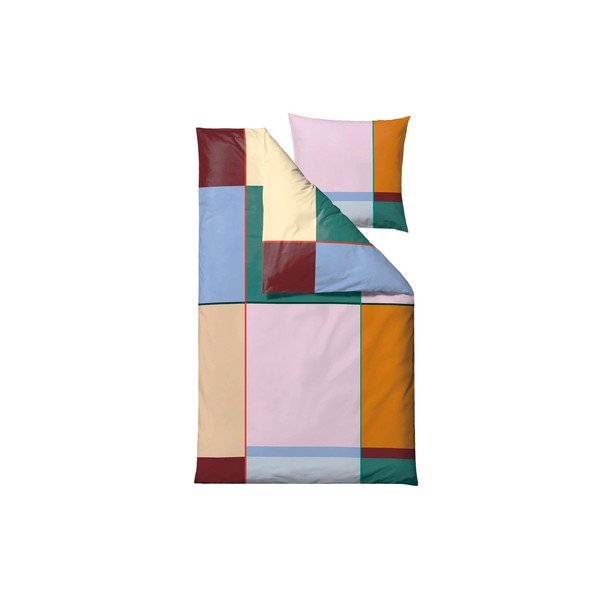 Iš medvilnės viengulė patalynė 140x200 cm Colour Block – Södahl