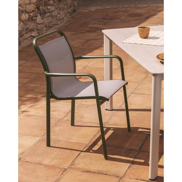 Žalios spalvos sodo kėdė Luri – Kave Home-image-1